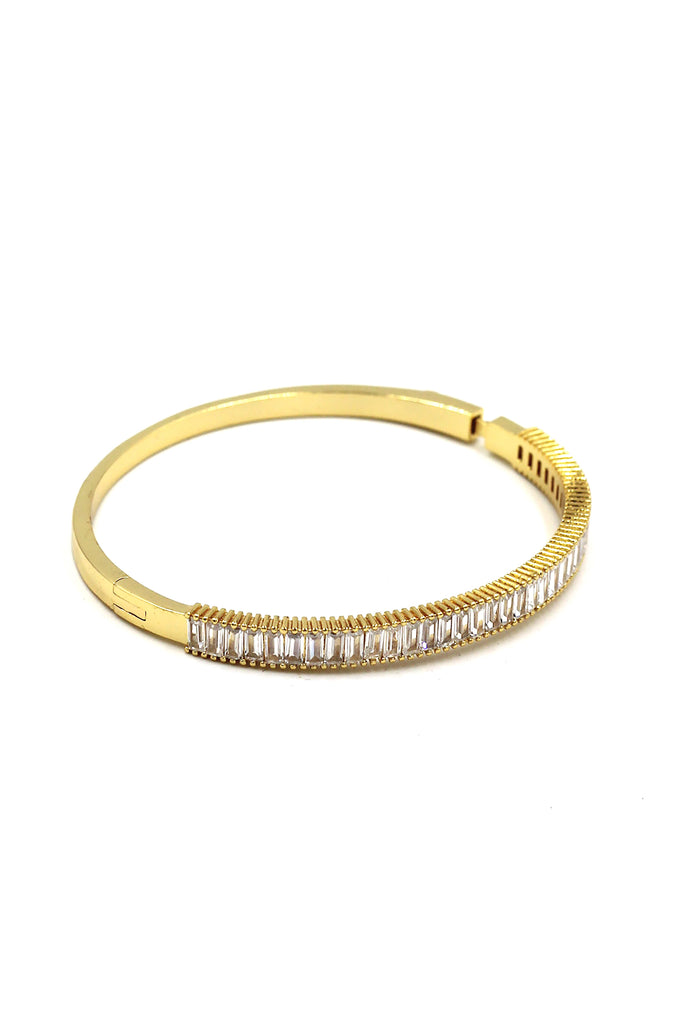 Fashion golden shiny crystal bracelet ring set