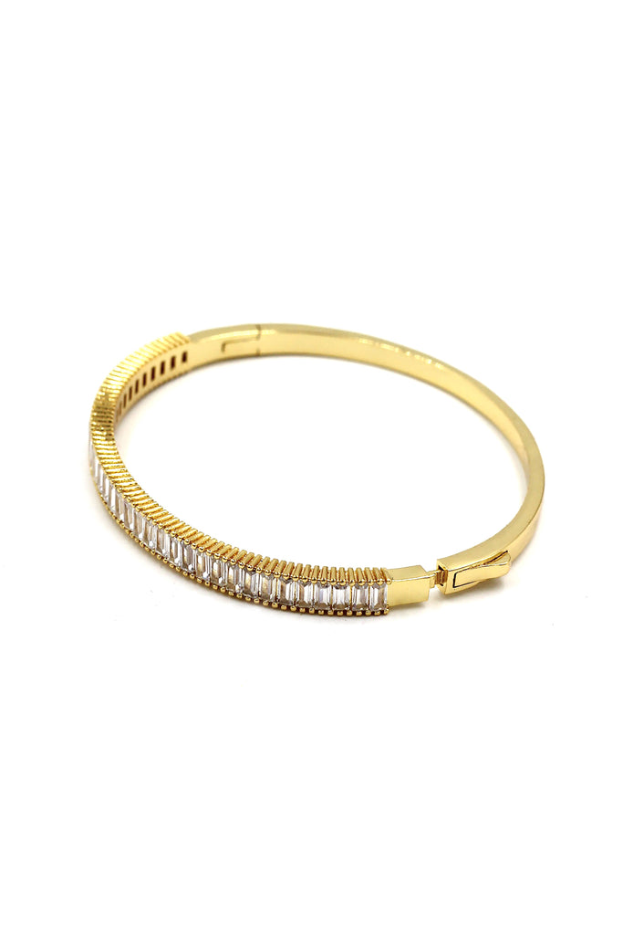 Fashion golden shiny crystal bracelet ring set