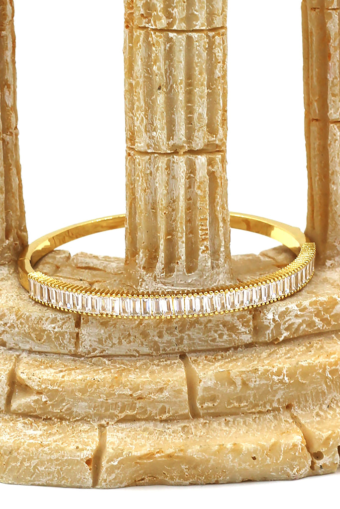 Fashion golden shiny crystal bracelet ring set