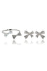 fashion bow crystal ring earrings set