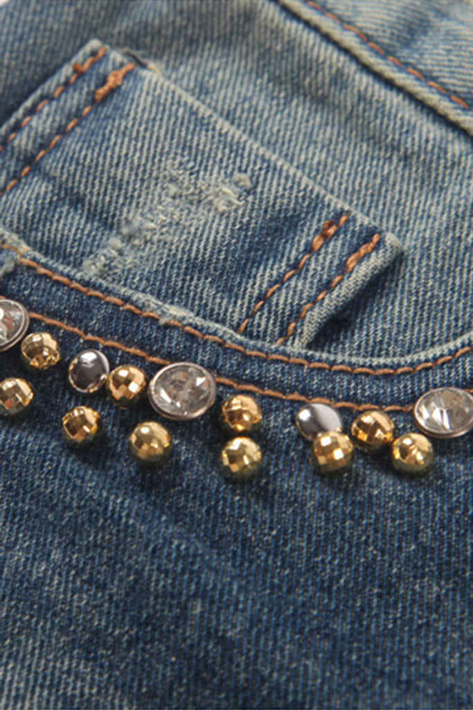 Gold Stud Hole Leisure Shorts