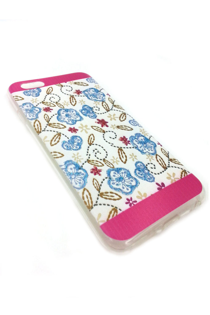 Blue Flowers Paint iPhone 6 case