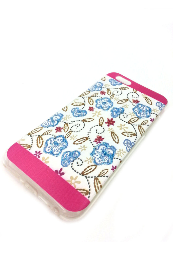 Blue Flowers Paint iPhone 6 case