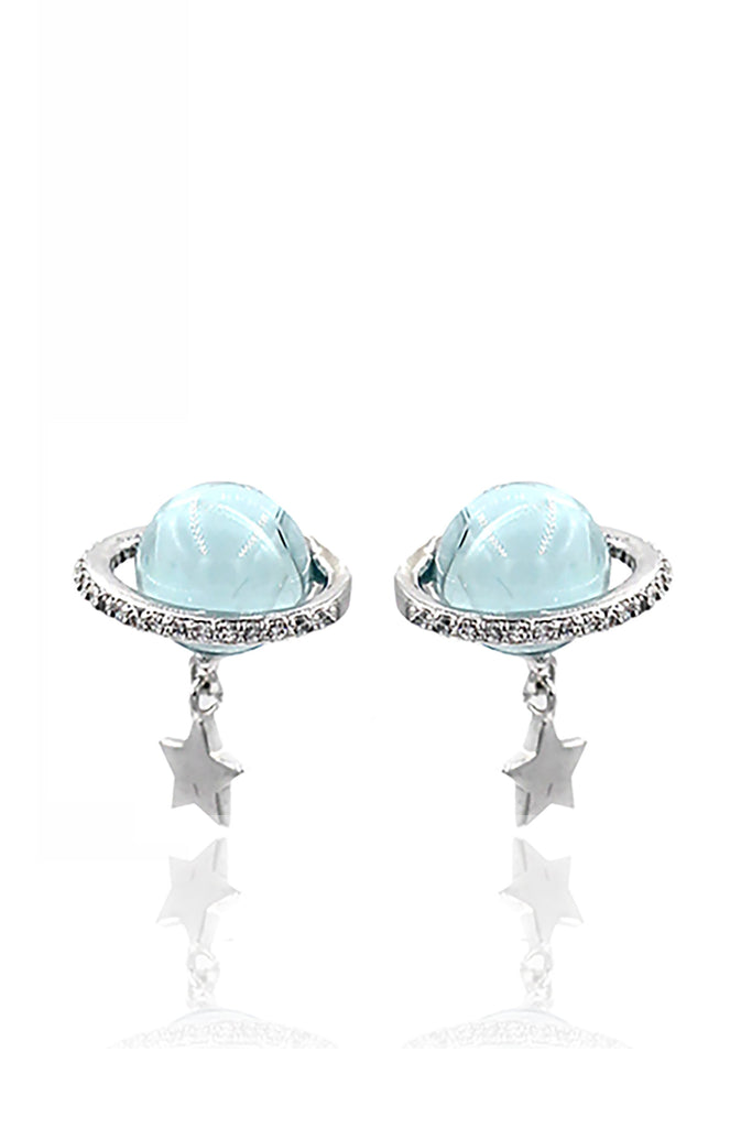 Fashion Dream Planet Necklace Earrings Set