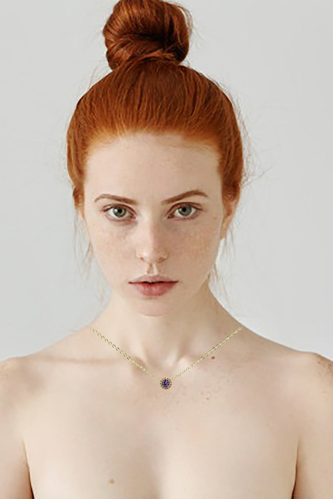 fashion gold crystal necklace