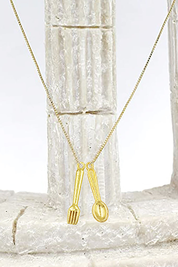 vintage mini tableware pendant necklace