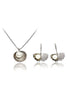 fashion shell pearl necklace earrings set