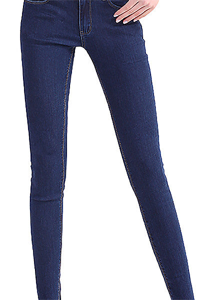 Slim thin stretch jeans denim