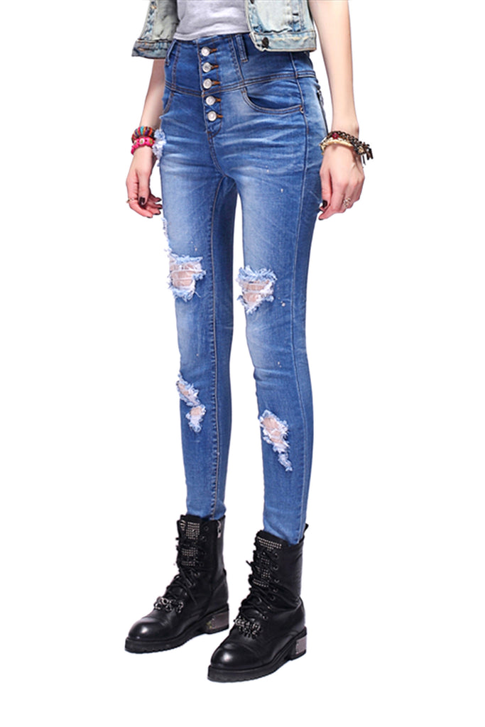 Tall waist skinny jeans