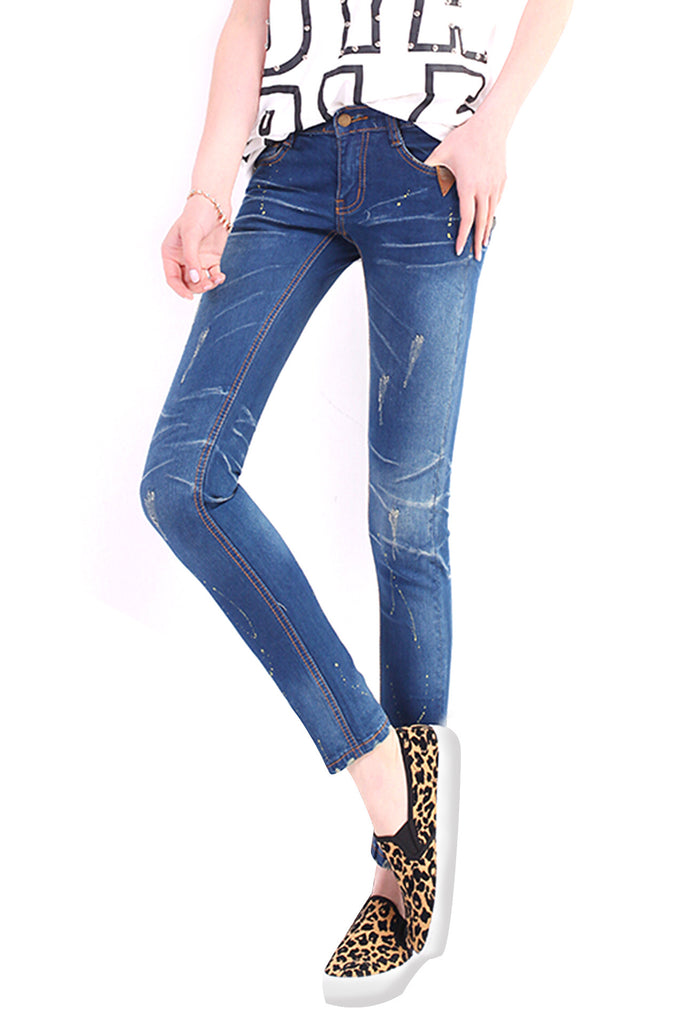 Fashion blue panty pencil denim