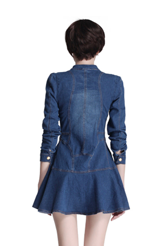 Long sleeve cowboy dress skirt