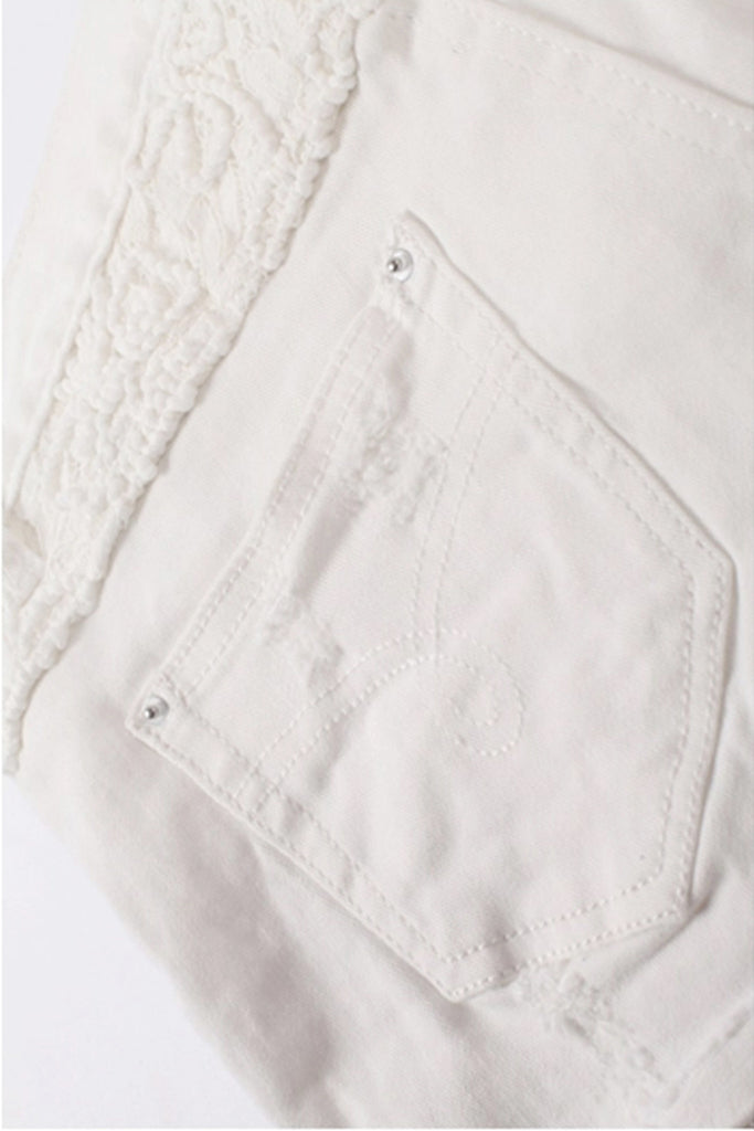 Lovely short white jeans