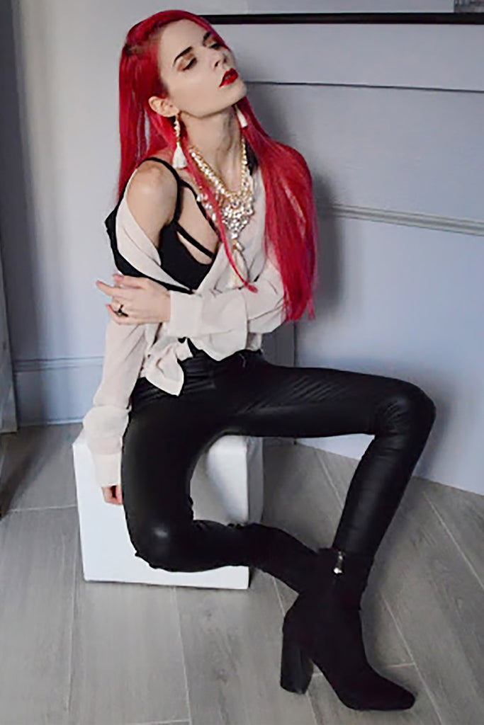 colorful tassel national crystal and beads necklace