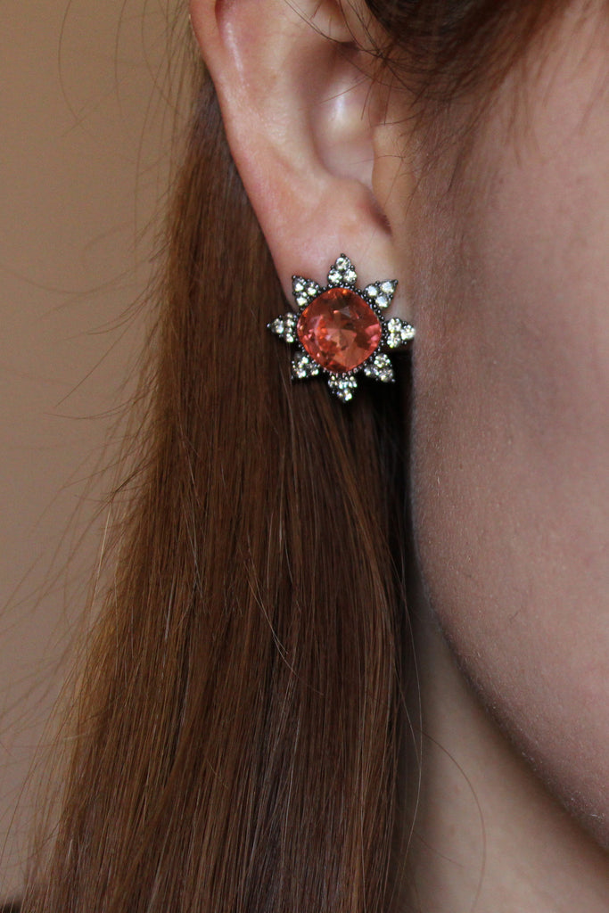 Shining crystal earrings