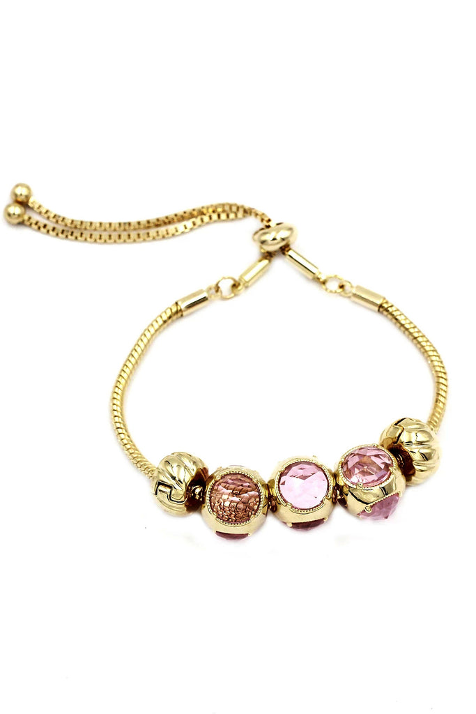 beautiful deep purple crystal bracelet