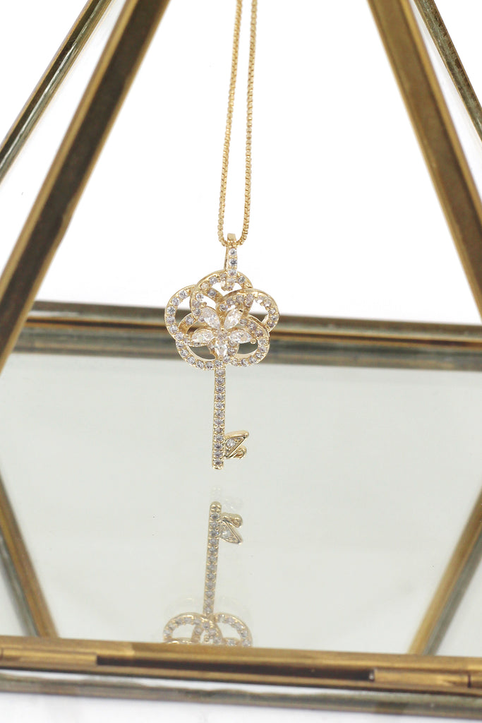 fashion wild key pendant necklace