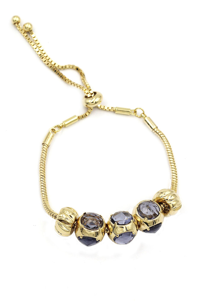 fashion light blue crystal bracelet earring set