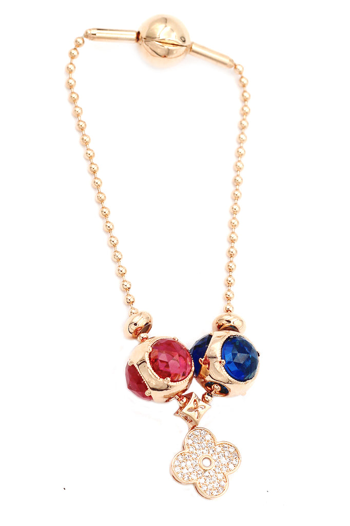 four-leaf clover crystal bracelet