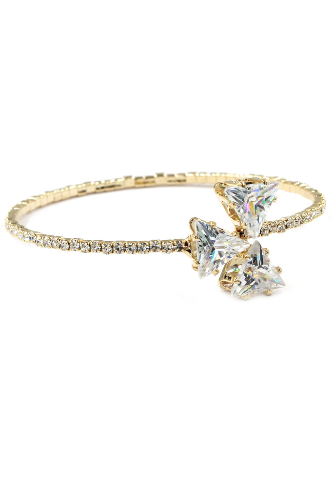 shining triangle crystal bracelet