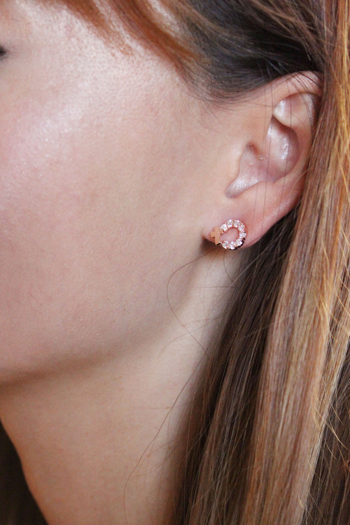 Mini crystal earrings