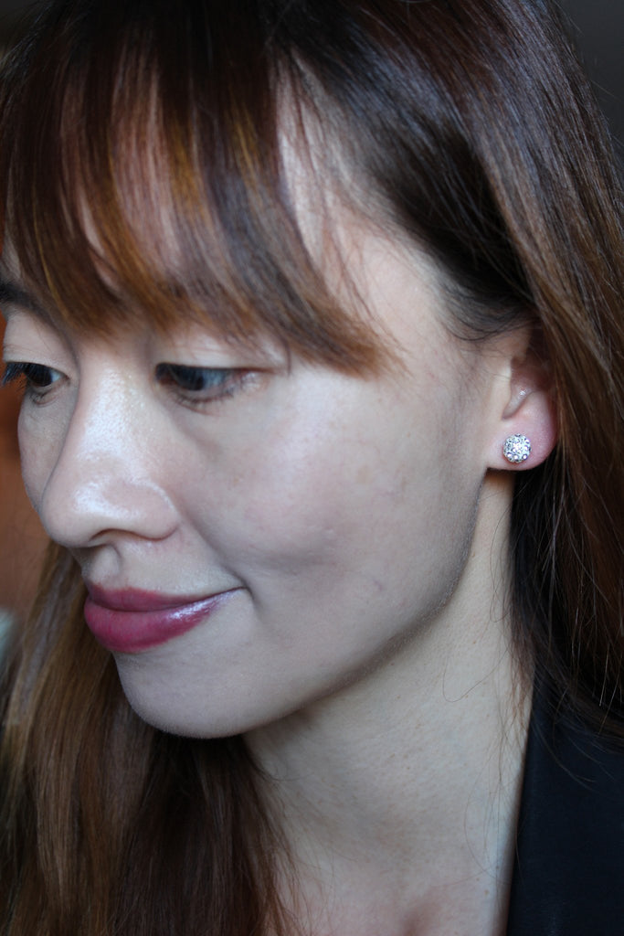 fashion crystal ball earrings necklace set