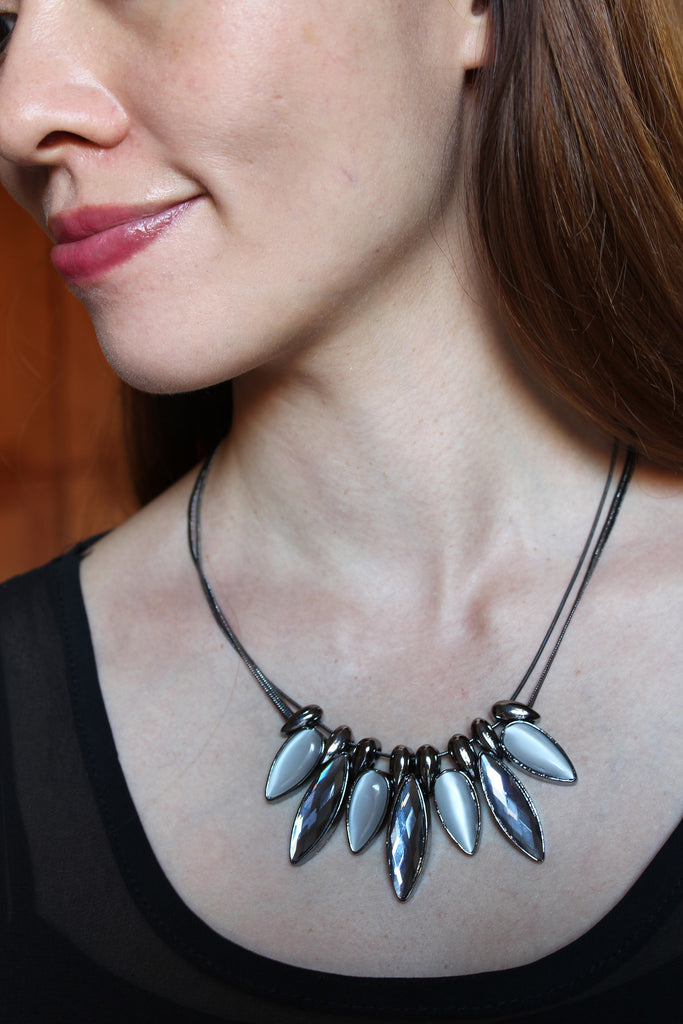 fashion cat eye crystal necklace