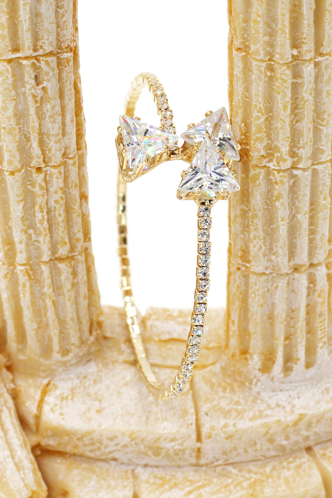 shining triangle crystal bracelet