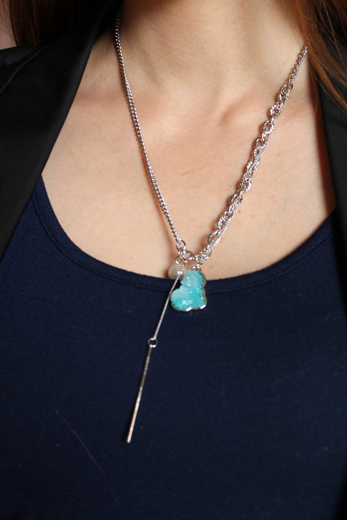 fashion natural crystal necklace