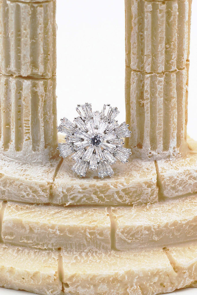 Fashion Crystal Silver Rings