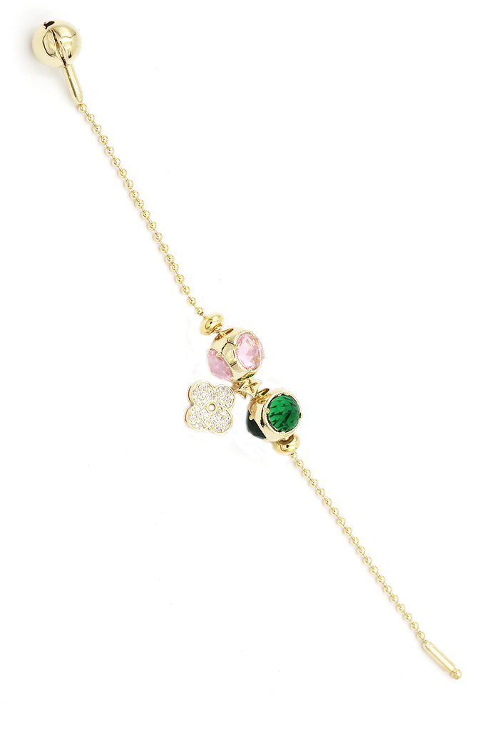 four-leaf clover crystal bracelet