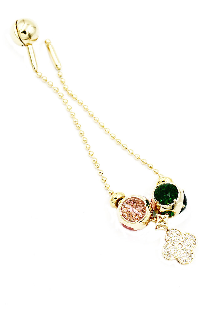 four-leaf clover crystal bracelet