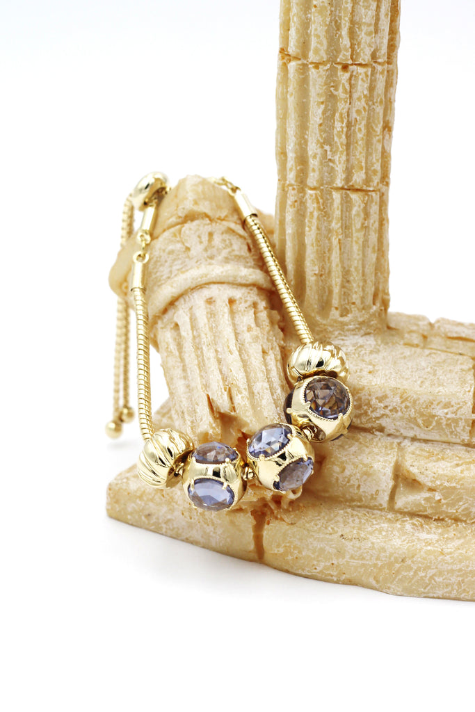 fashion light blue crystal bracelet earring set