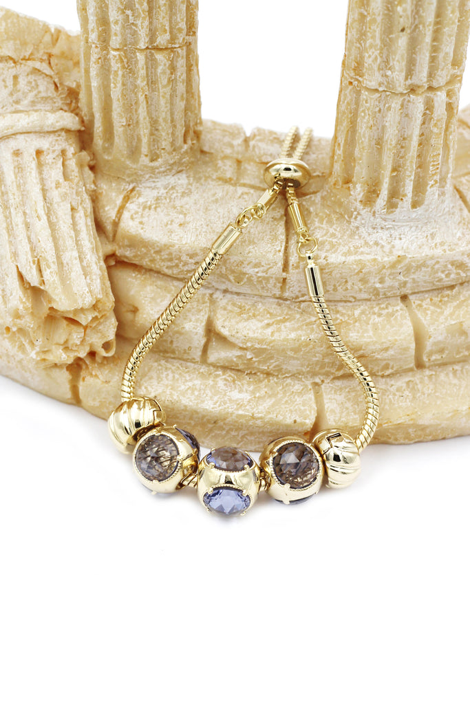 fashion light blue crystal bracelet earring set