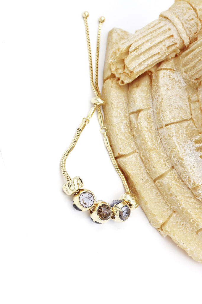 beautiful deep purple crystal bracelet