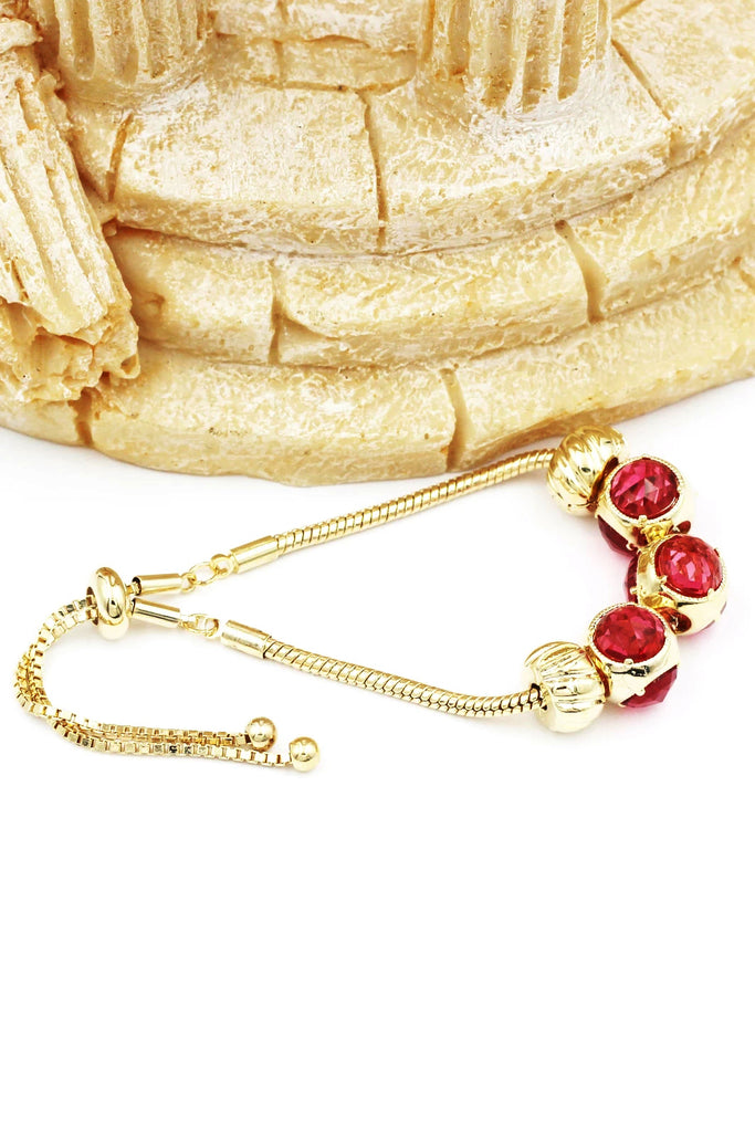 beautiful deep purple crystal bracelet