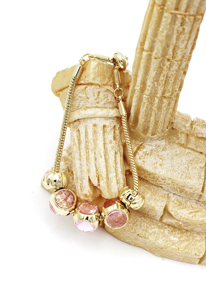 beautiful deep purple crystal bracelet