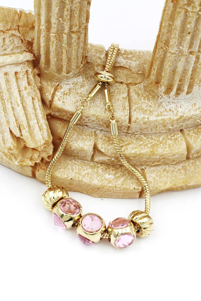 beautiful deep purple crystal bracelet