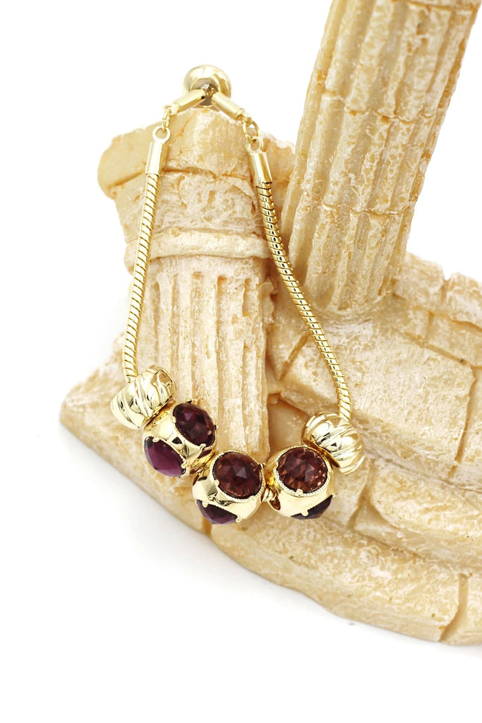 beautiful deep purple crystal bracelet