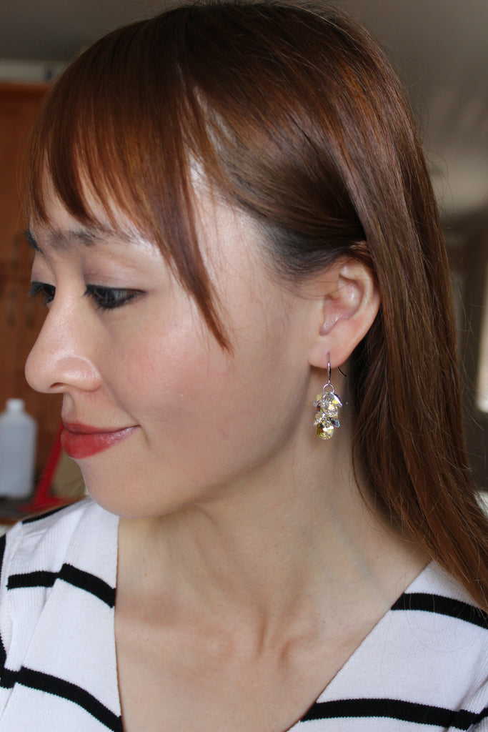 sparkling crystal swarovski earrings