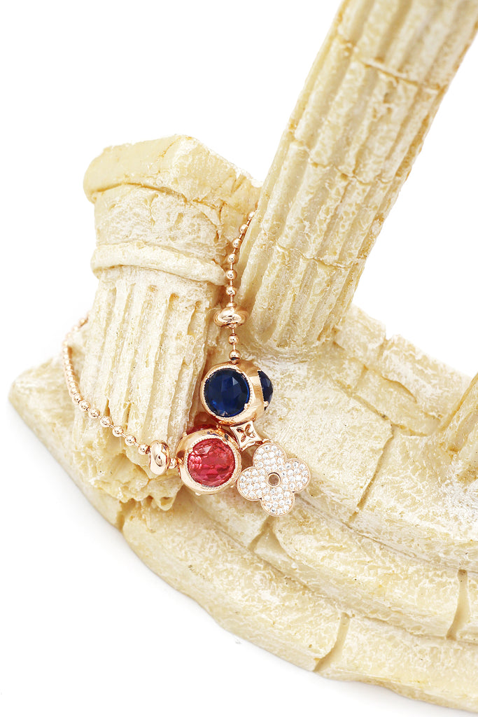 four-leaf clover crystal bracelet