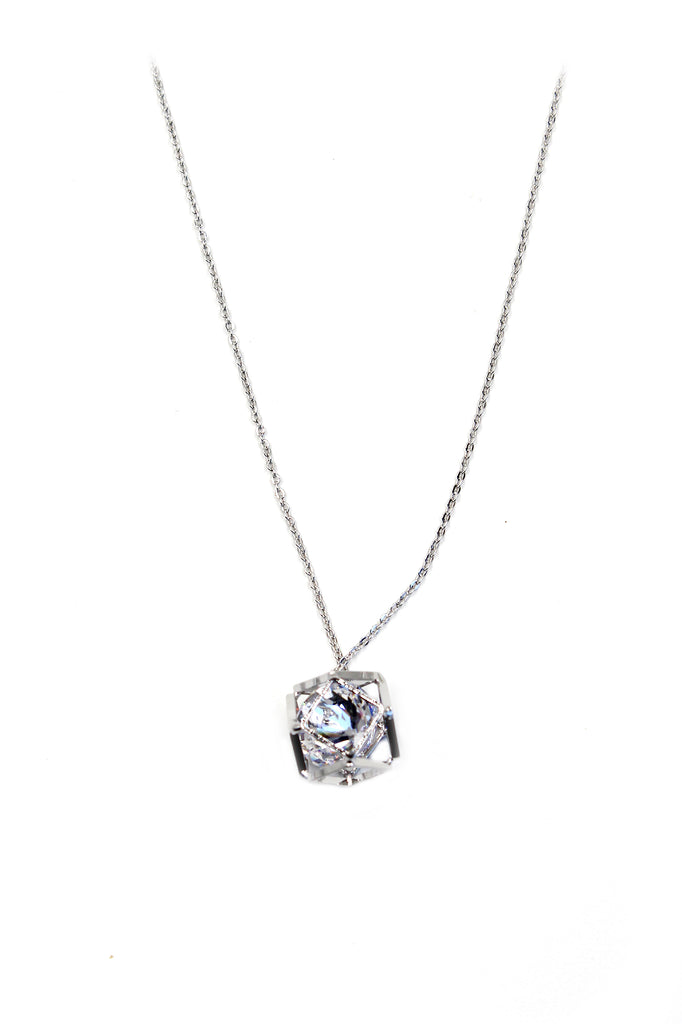 prismatic pendant crystal necklace