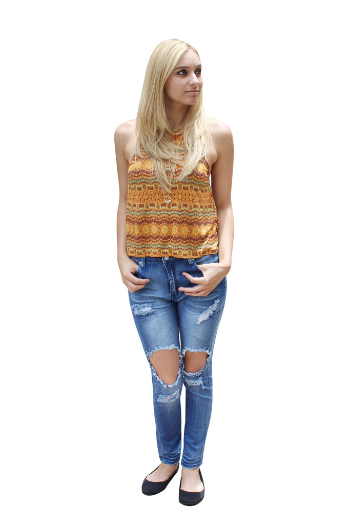 Piercings blue jeans denim