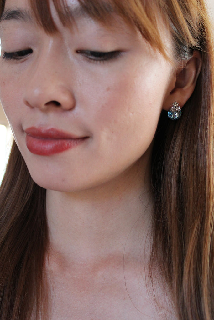 Mini lovely crystal earrings