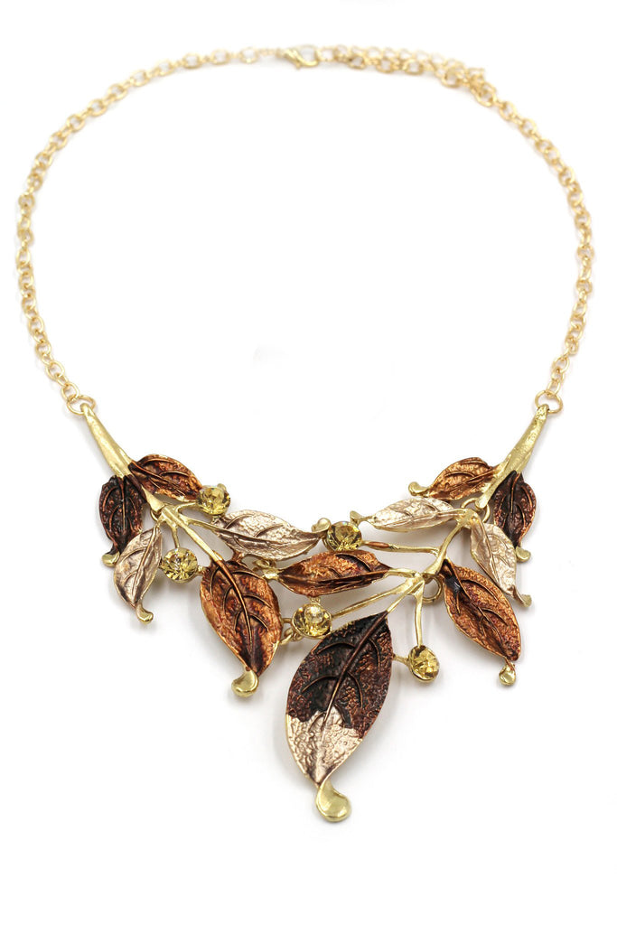 fashion leaves necklace