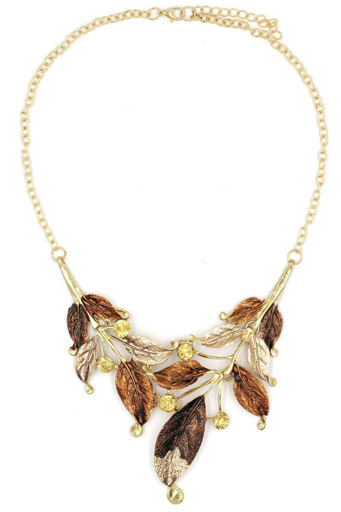 fashion leaves necklace
