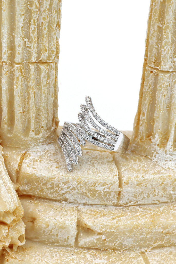 glitter crystal ring