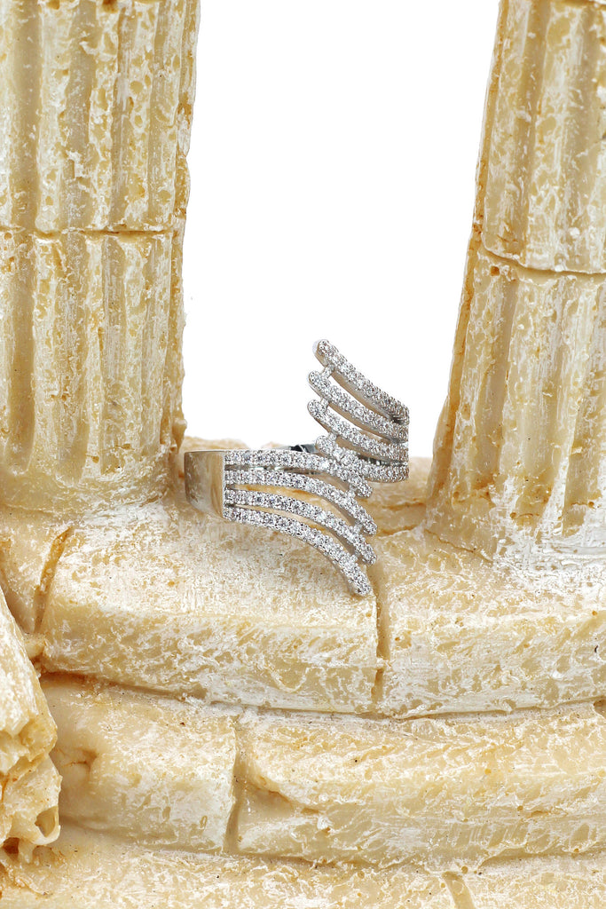 glitter crystal ring