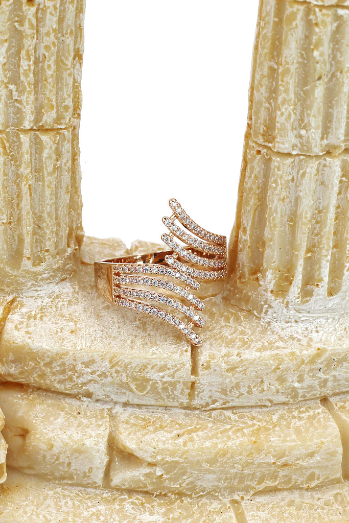 glitter crystal ring