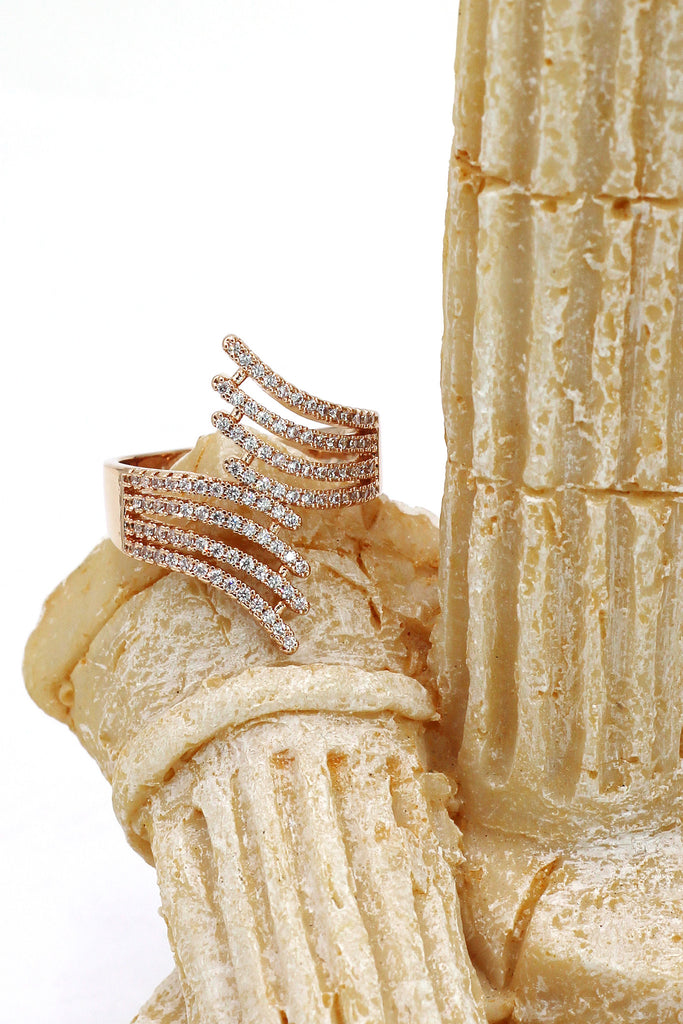 glitter crystal ring