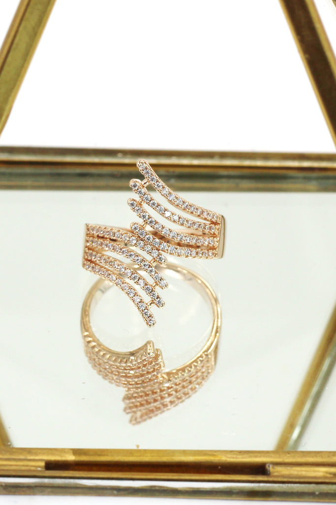 glitter crystal ring